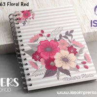 163 Floral Red